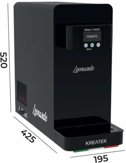 Dispenser di acqua fredda e gasata modello "Leonardo Premium" con dosaggio volumetrico - immagine 3