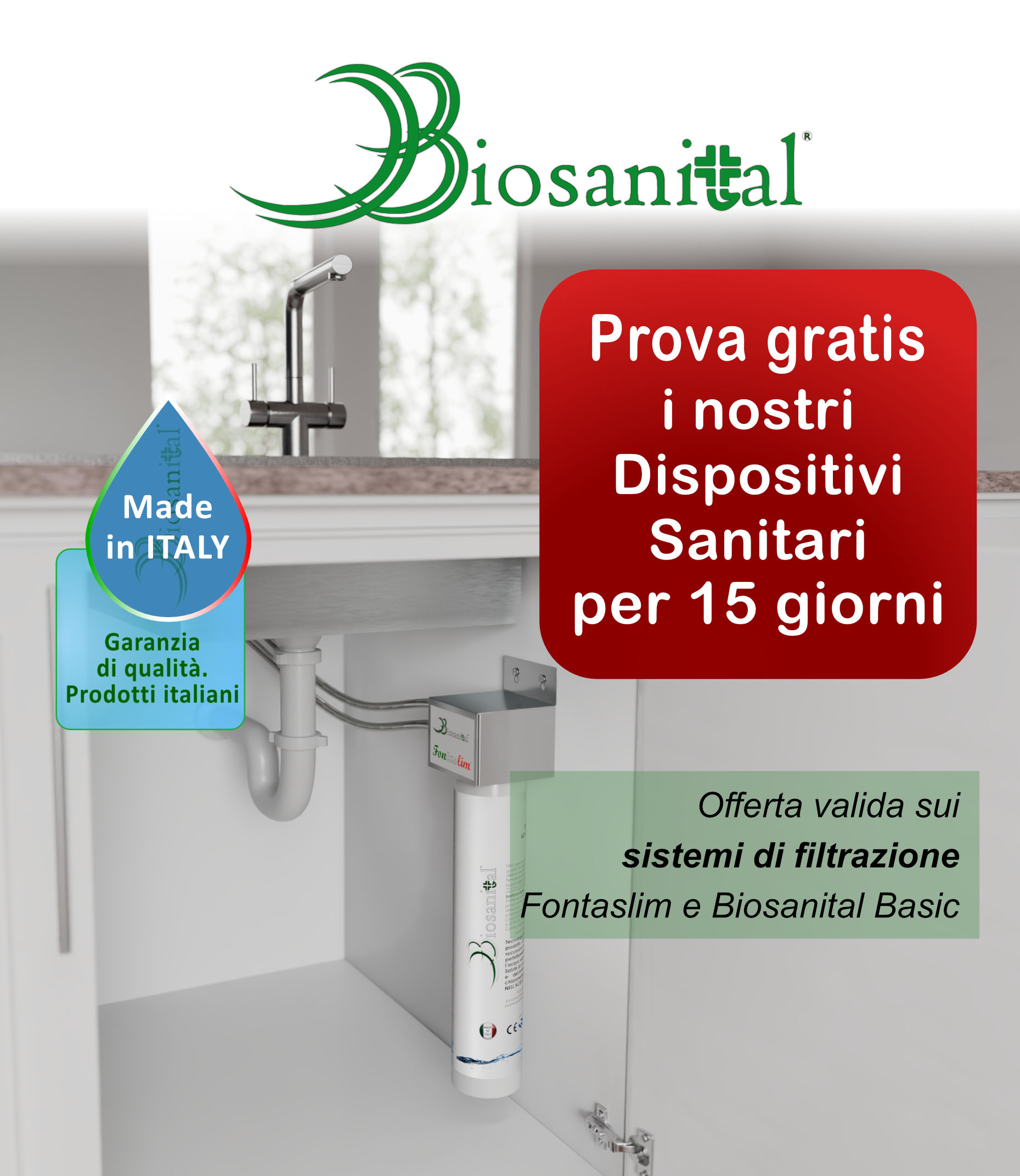 Promozione prova i nostri dispositivi sanitari per 15 giorni Promozione prova i nostri dispositivi sanitari per 15 giorni