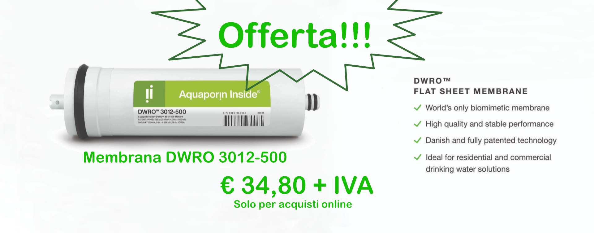 slide 07 - Offerta membrana 3012-500 Aquaporin
