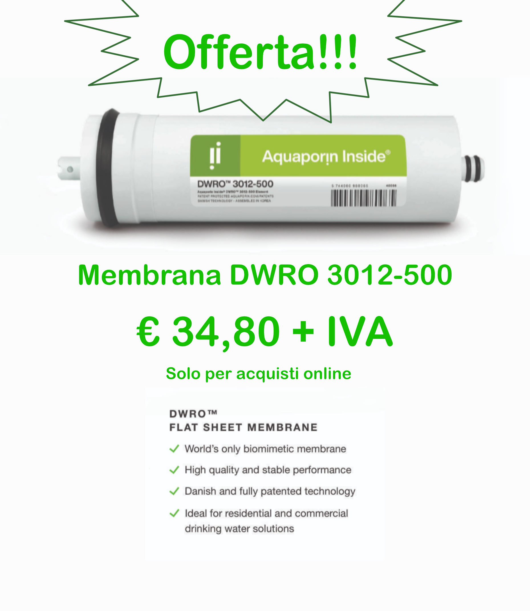 slide 07 - Offerta membrana 3012-500 Aquaporin slide 07 - Offerta membrana 3012-500 Aquaporin